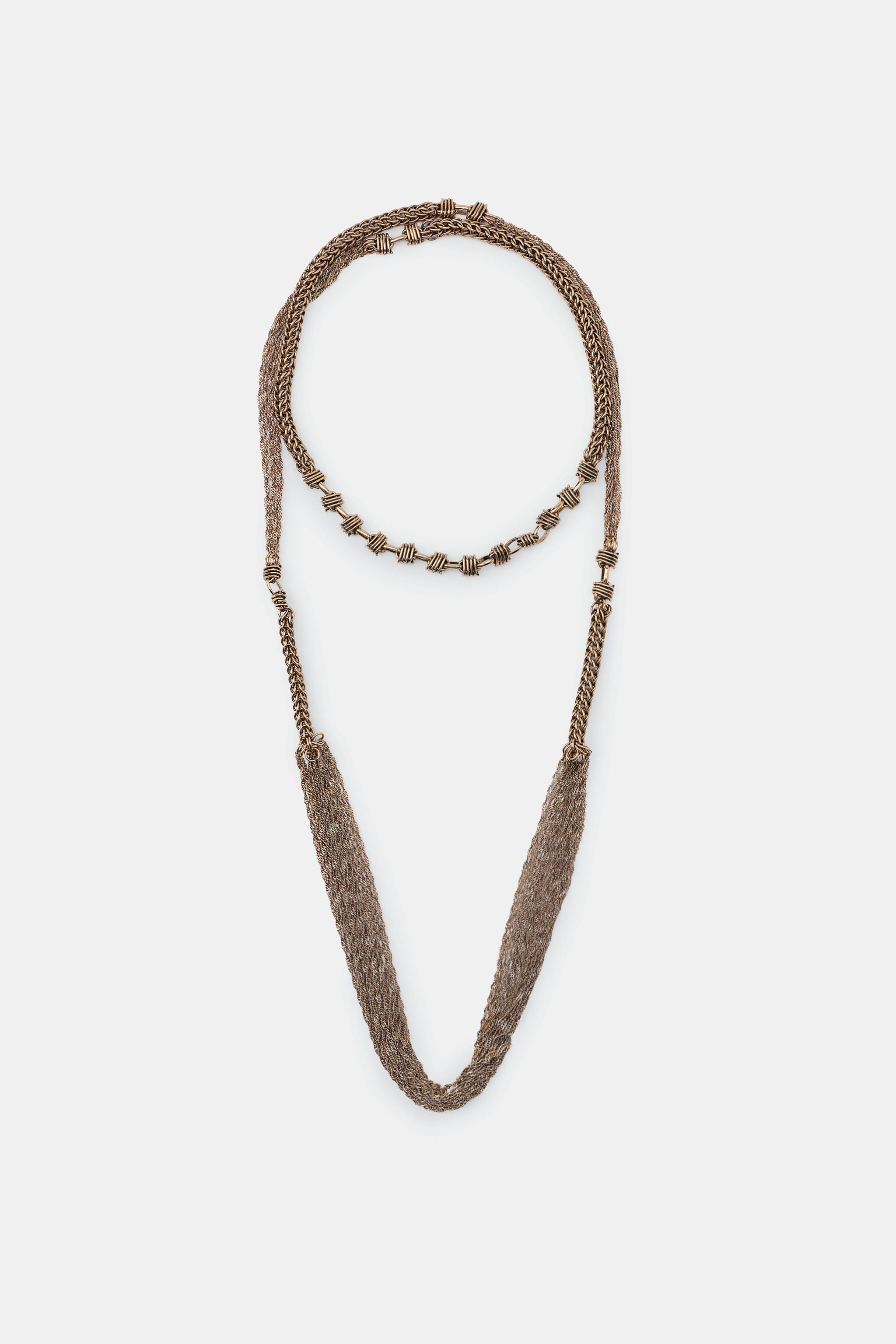 COLLIER LONG DOUBLE CHAÎNE